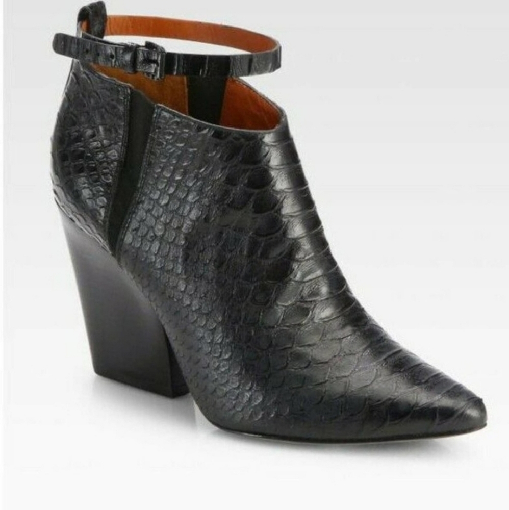 Rebecca Minkoff La Roux Snake Print Ankle Wrap 8